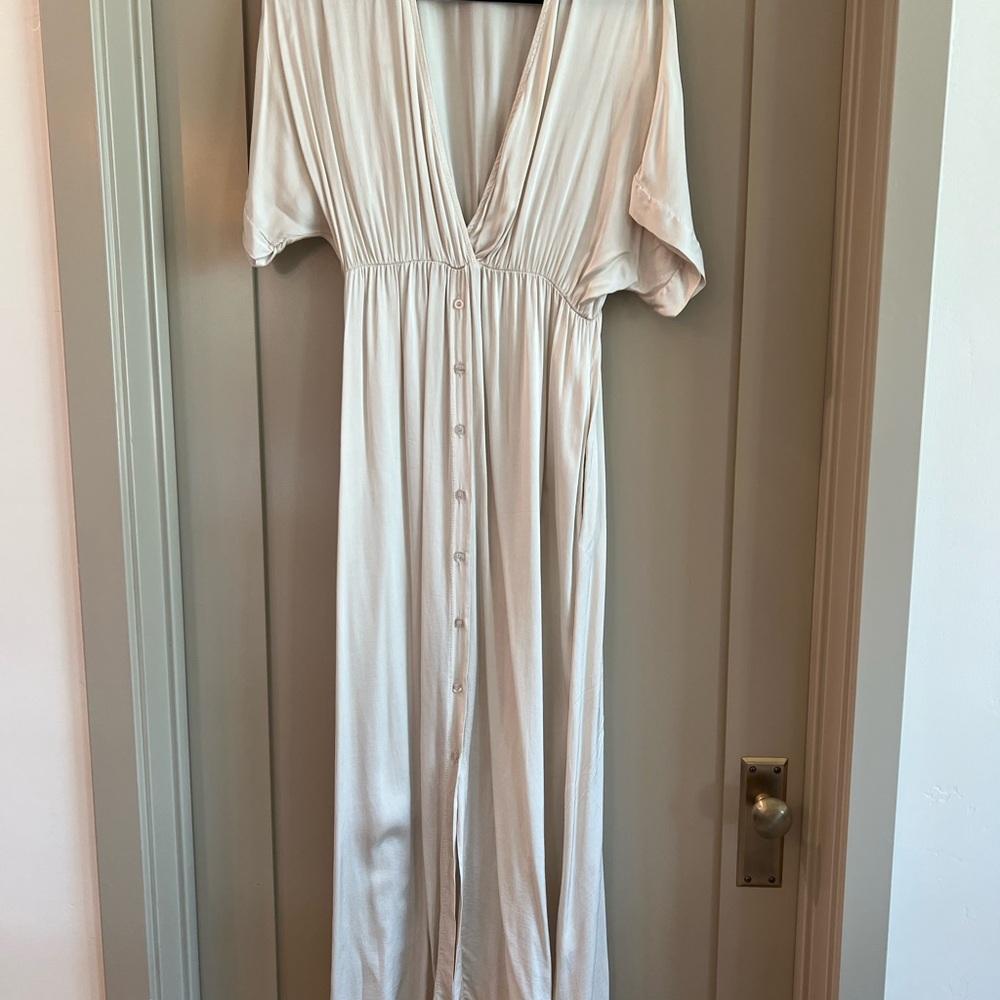 Venti 6 Cream Silk Blend Dress